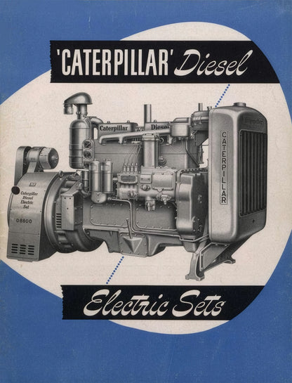 Caterpillar Diesel Electric Sets Metal Sign
