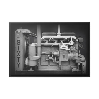 Vintage Caterpillar Power System Sixty Wall Art on Framed Canvas