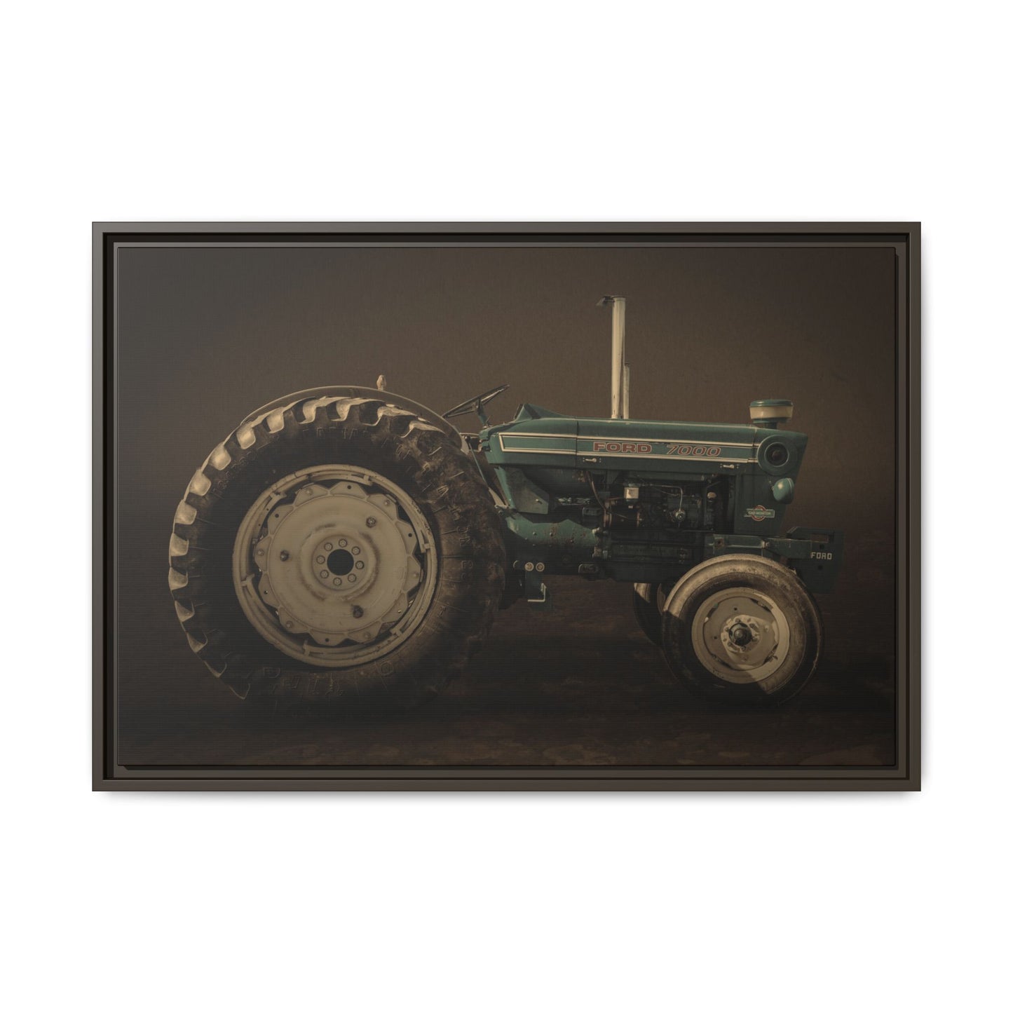 Classic Ford 7000 Tractor Photo Wall Art | Framed Stretched Canvas