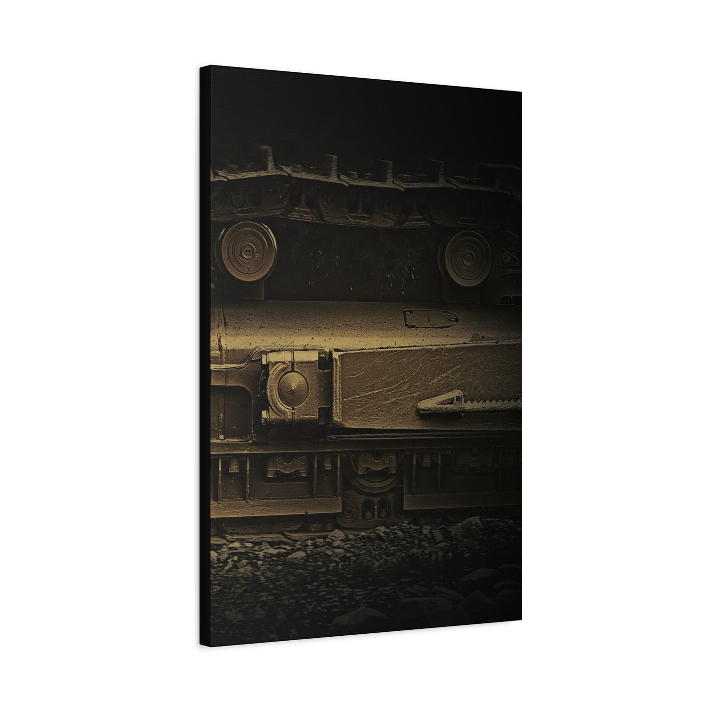 Dramatic Undercarriage Track Right | Stretched Canvas Wall Art | Unframed