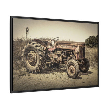 Vintage Massey Ferguson MF 35 - Framed Wall Art on Canvas