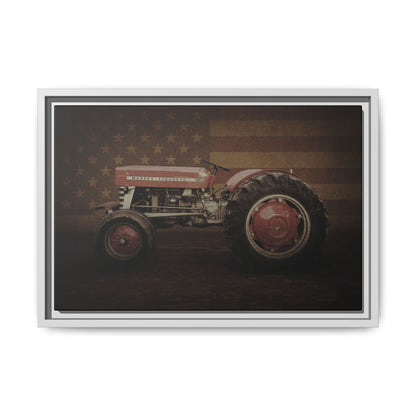 Patriotic Massey 135 | Framed Wall Art on Stretched Canvas