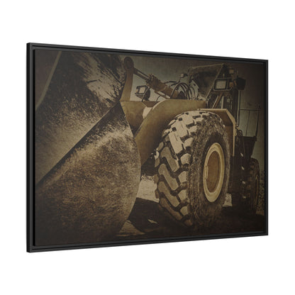 Big Bucket Loader | Framed Wall Art on Stretched Canvas