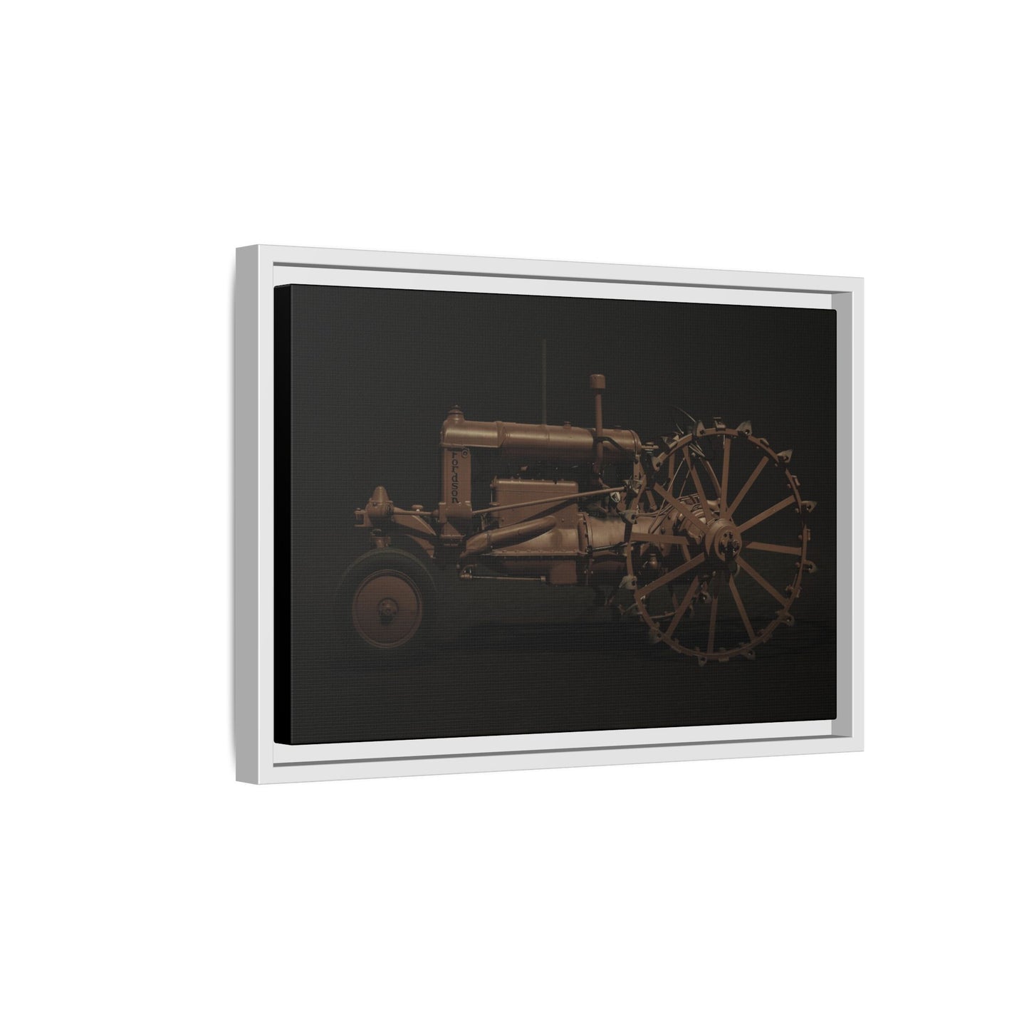 Vintage Ford Fordson Steel Wheel Photo Wall Art on Framed Canvas