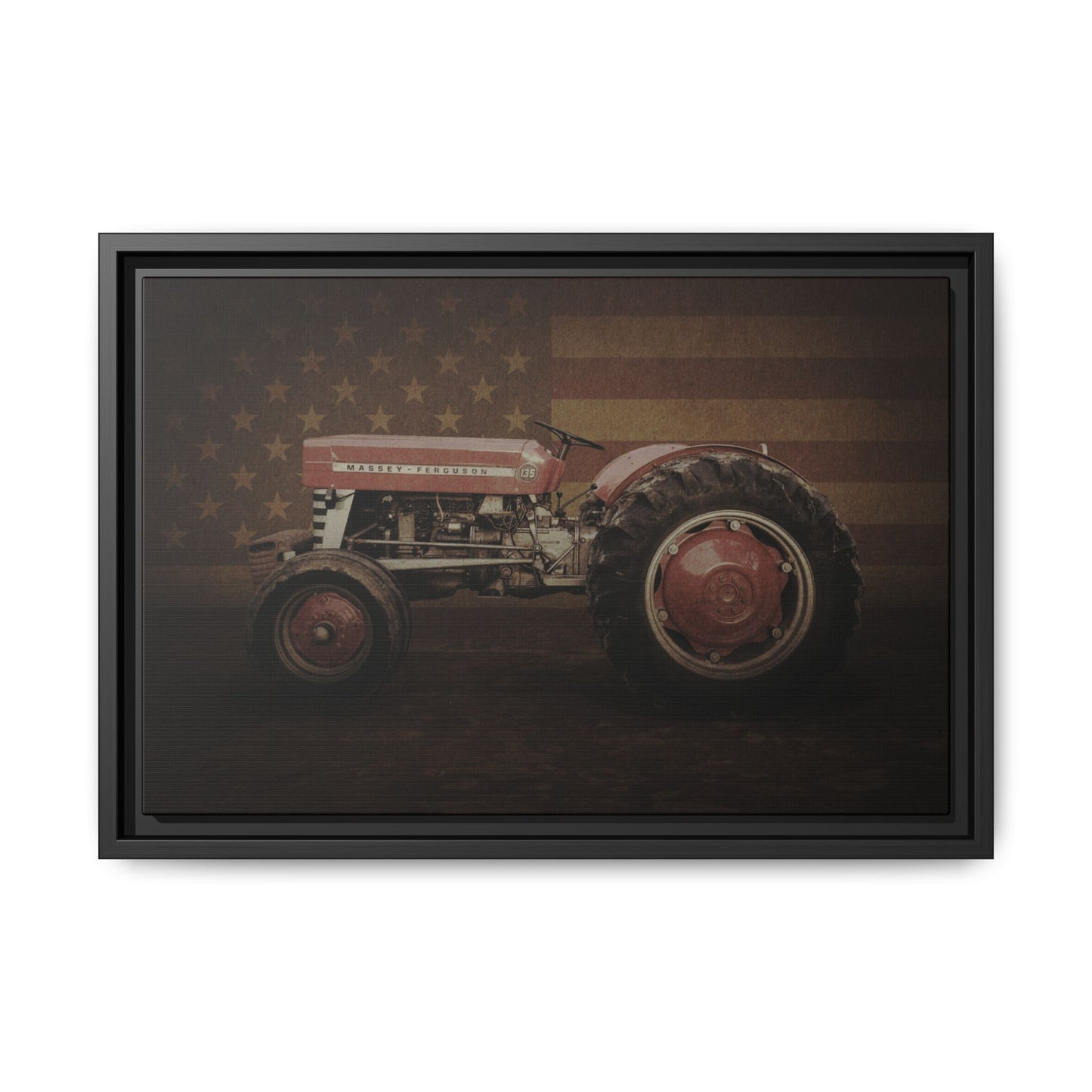 Patriotic Massey 135 | Framed Wall Art on Stretched Canvas