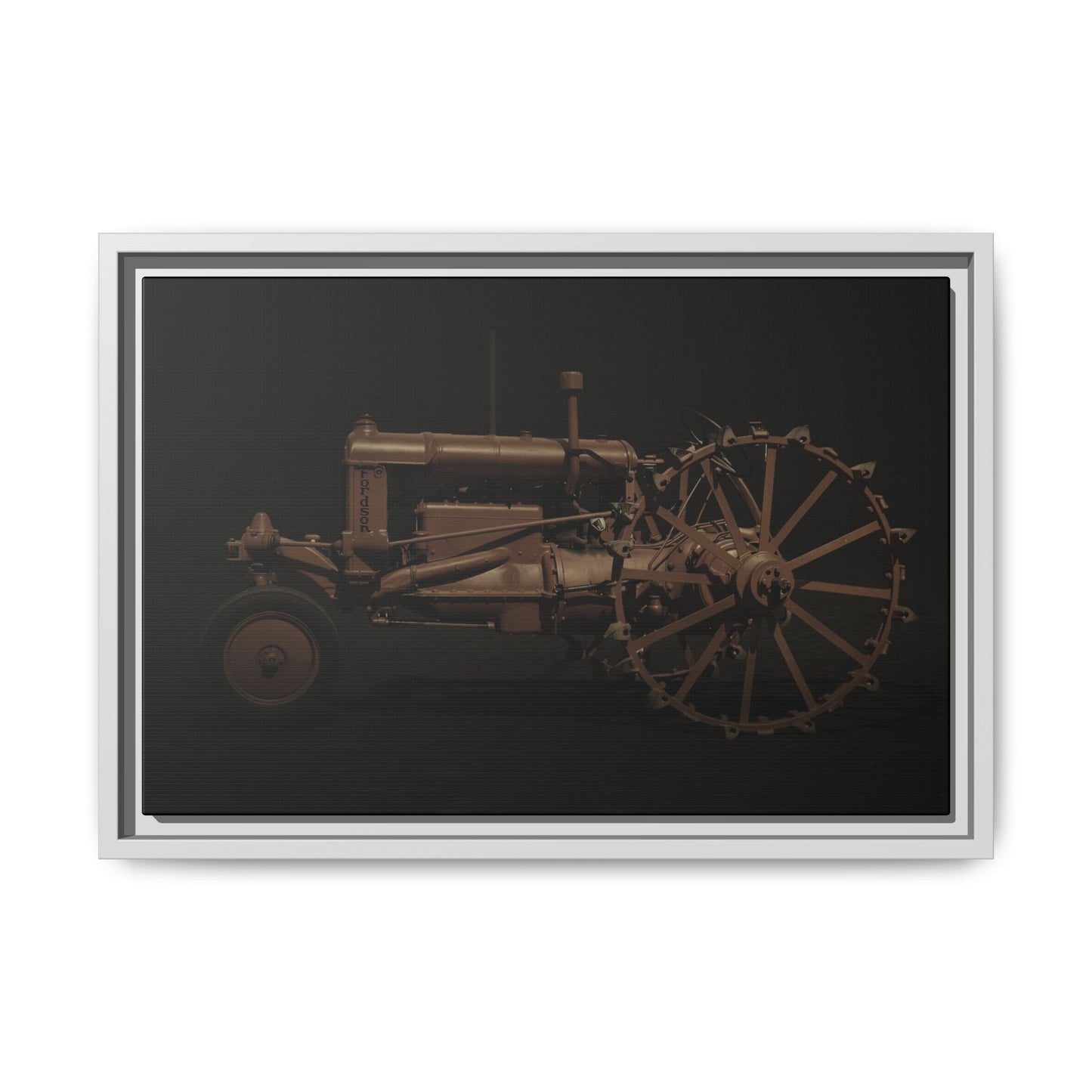 Vintage Ford Fordson Steel Wheel Photo Wall Art on Framed Canvas