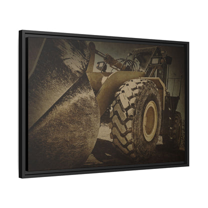 Big Bucket Loader | Framed Wall Art on Stretched Canvas