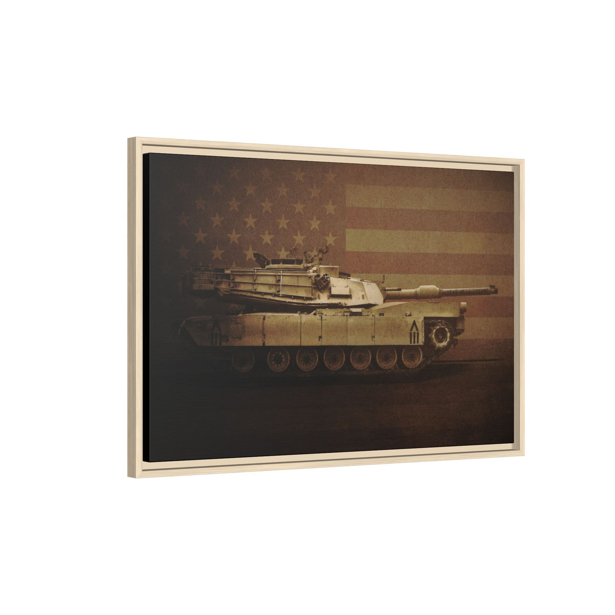Abrams M1 Tank | Framed Wall Art on Stretched Canvas