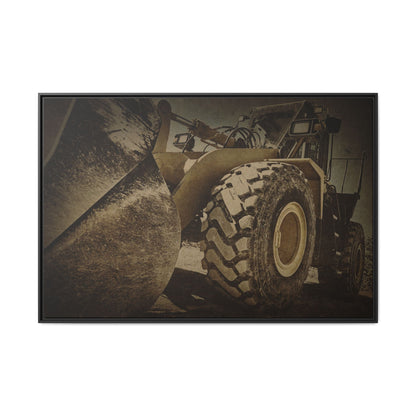 Big Bucket Loader | Framed Wall Art on Stretched Canvas