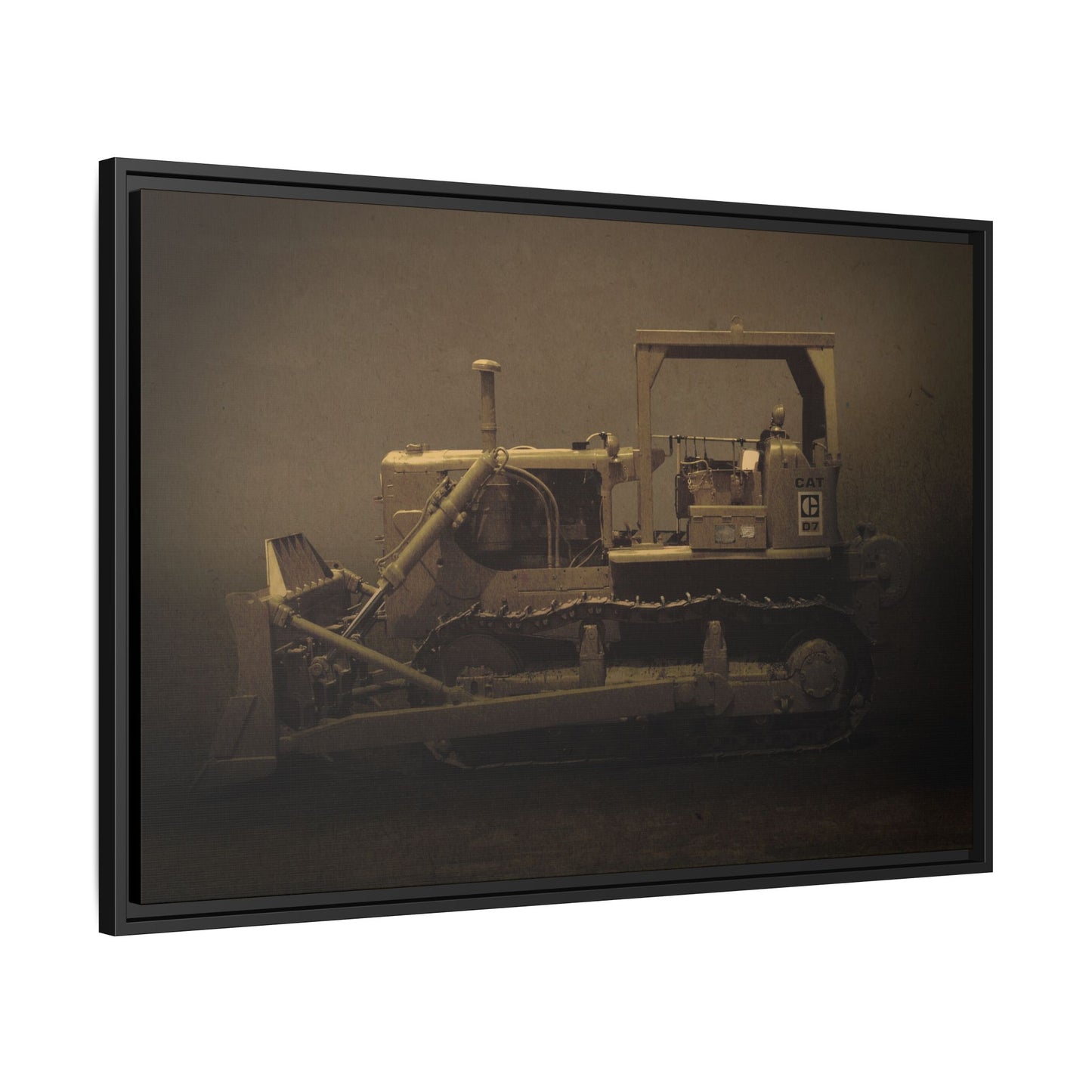 Classic D7 Dozer | Framed Wall Art on Stretched Canvas