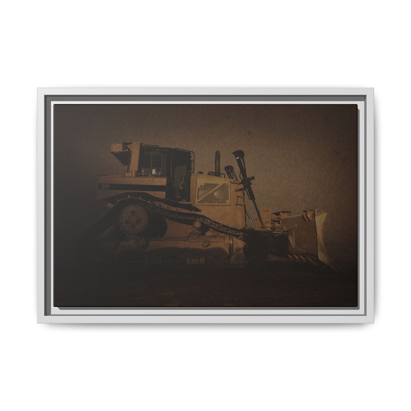 D8 Classic 90's Dozer | Framed Wall Art on Stretched Canvas