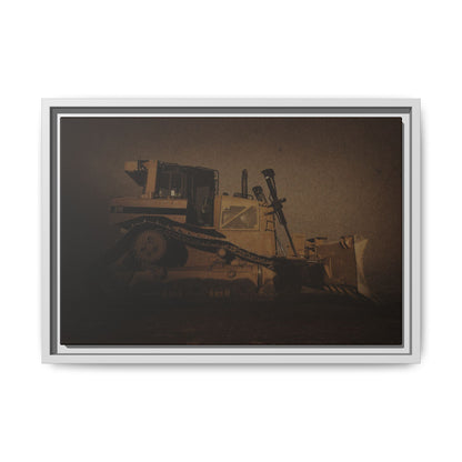 D8 Classic 90's Dozer | Framed Wall Art on Stretched Canvas