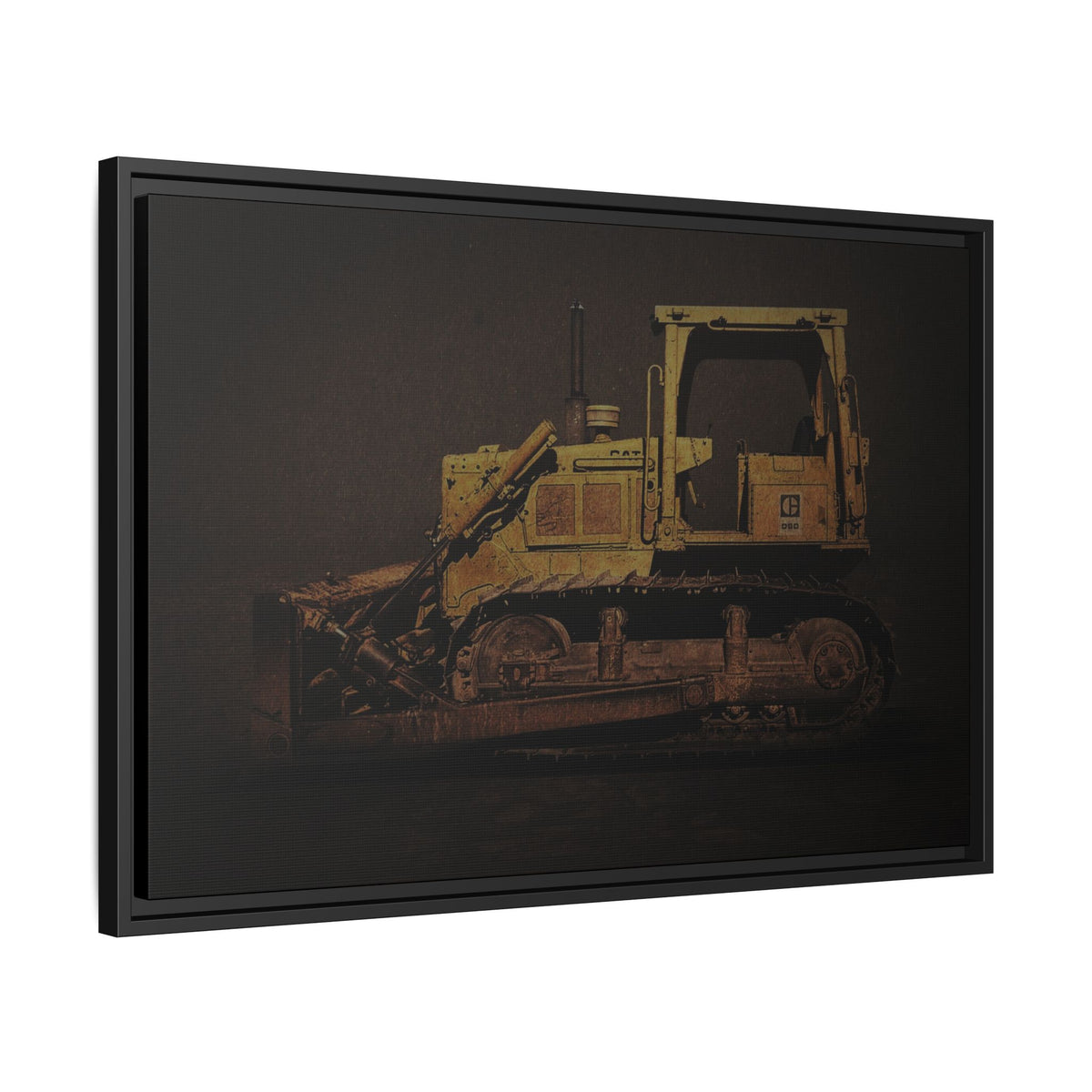 Classic D6D Dozer | Framed Wall Art on Stretched Canvas