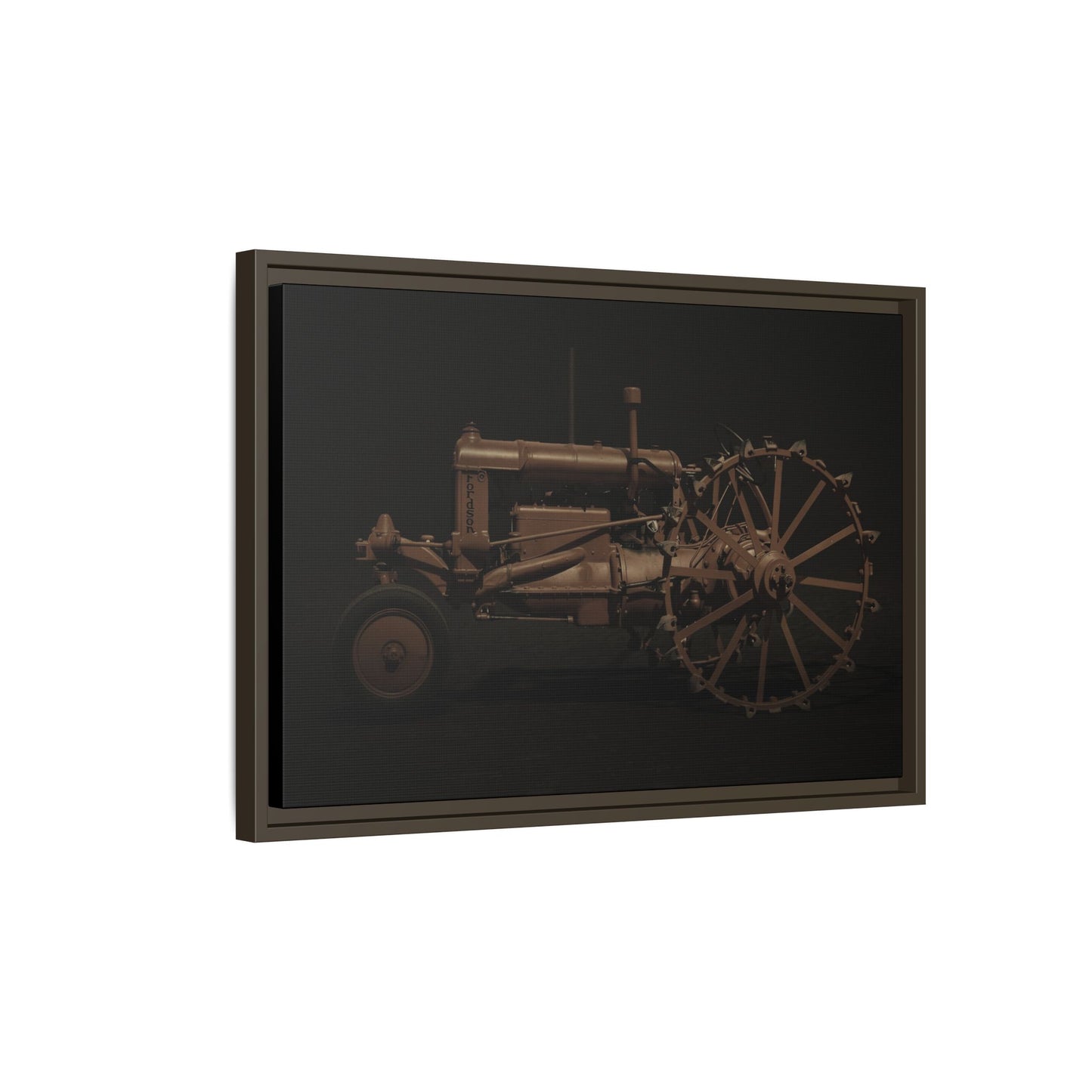 Vintage Ford Fordson Steel Wheel Photo Wall Art on Framed Canvas
