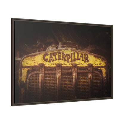Weathered & Worn Vintage Crawler Grill | Framed Wall Art on Stretched Canvas