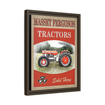 Massey Tractors Sold Here Vintage Advertisement Wall Art on Framed Canvas