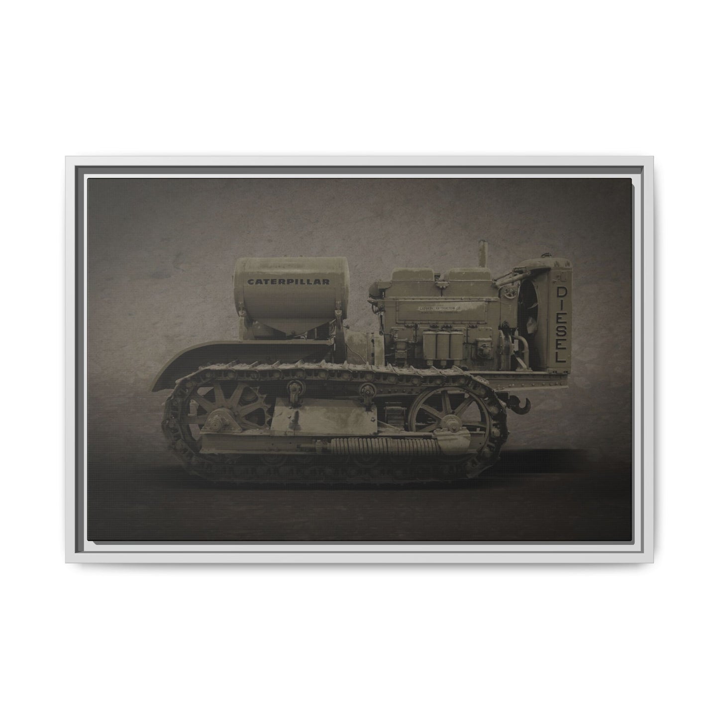 Vintage 60 'Diesel' Crawler | Framed Photo Wall Art on Canvas