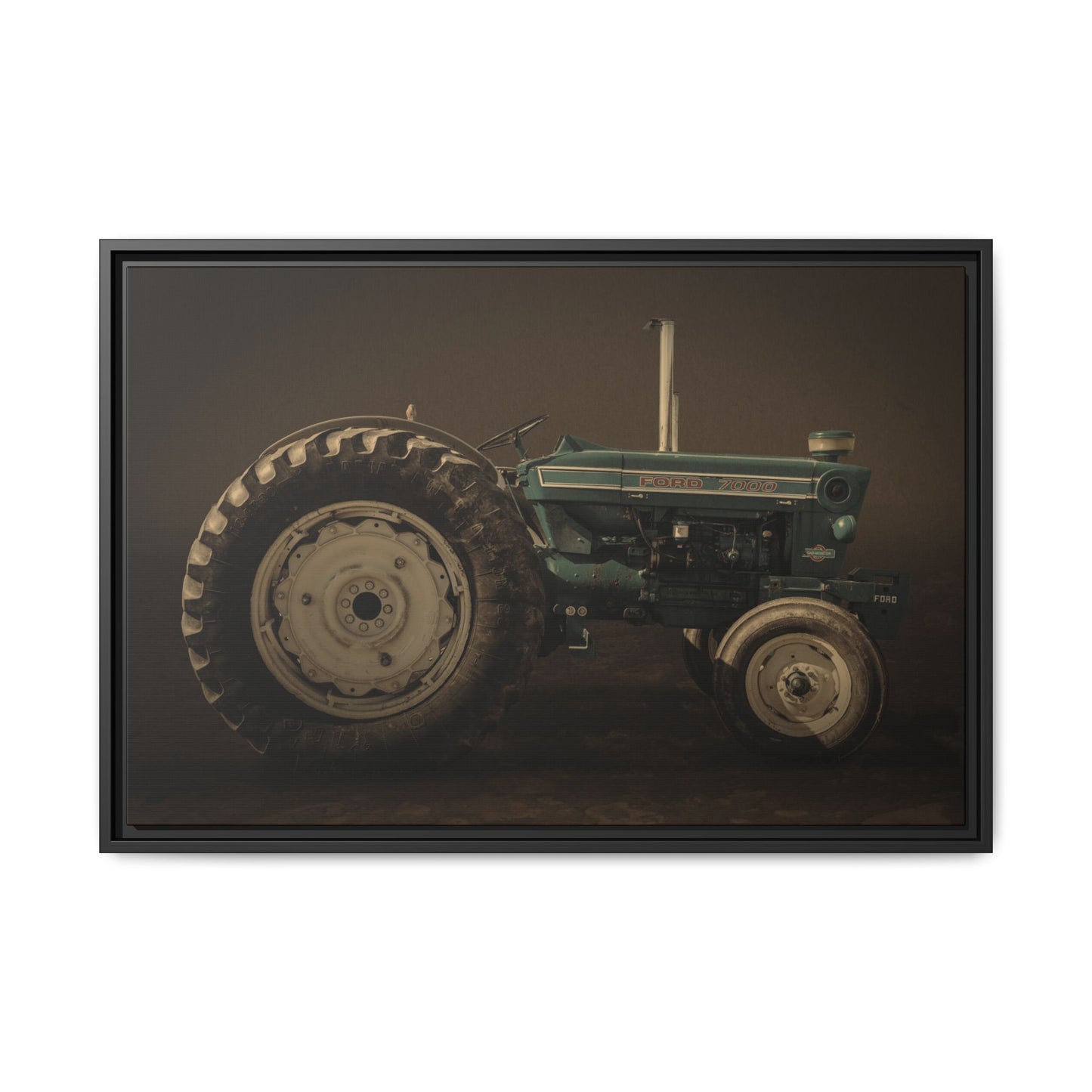 Classic Ford 7000 Tractor Photo Wall Art | Framed Stretched Canvas