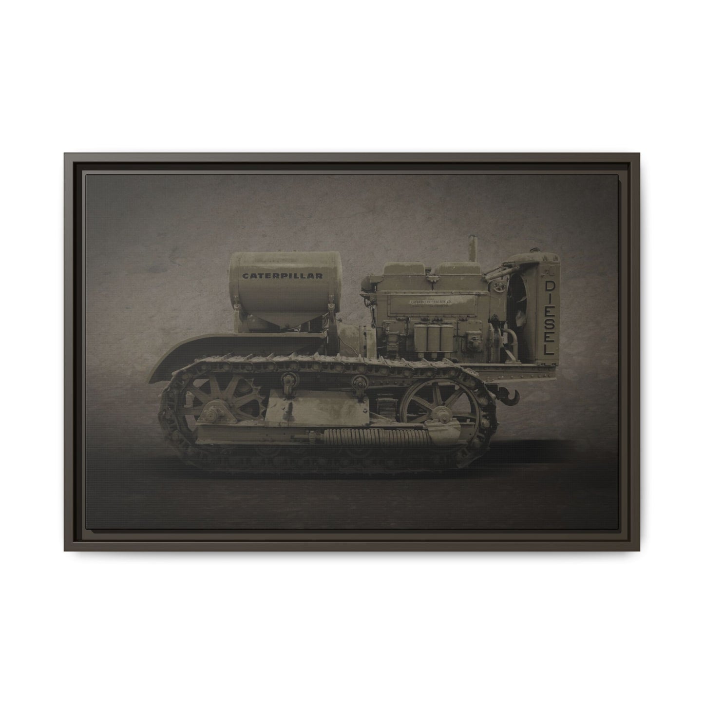 Vintage 60 'Diesel' Crawler | Framed Photo Wall Art on Canvas