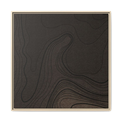 Dramatic Excavator Reach Tryptich - Left Panel - Matte Framed Canvas