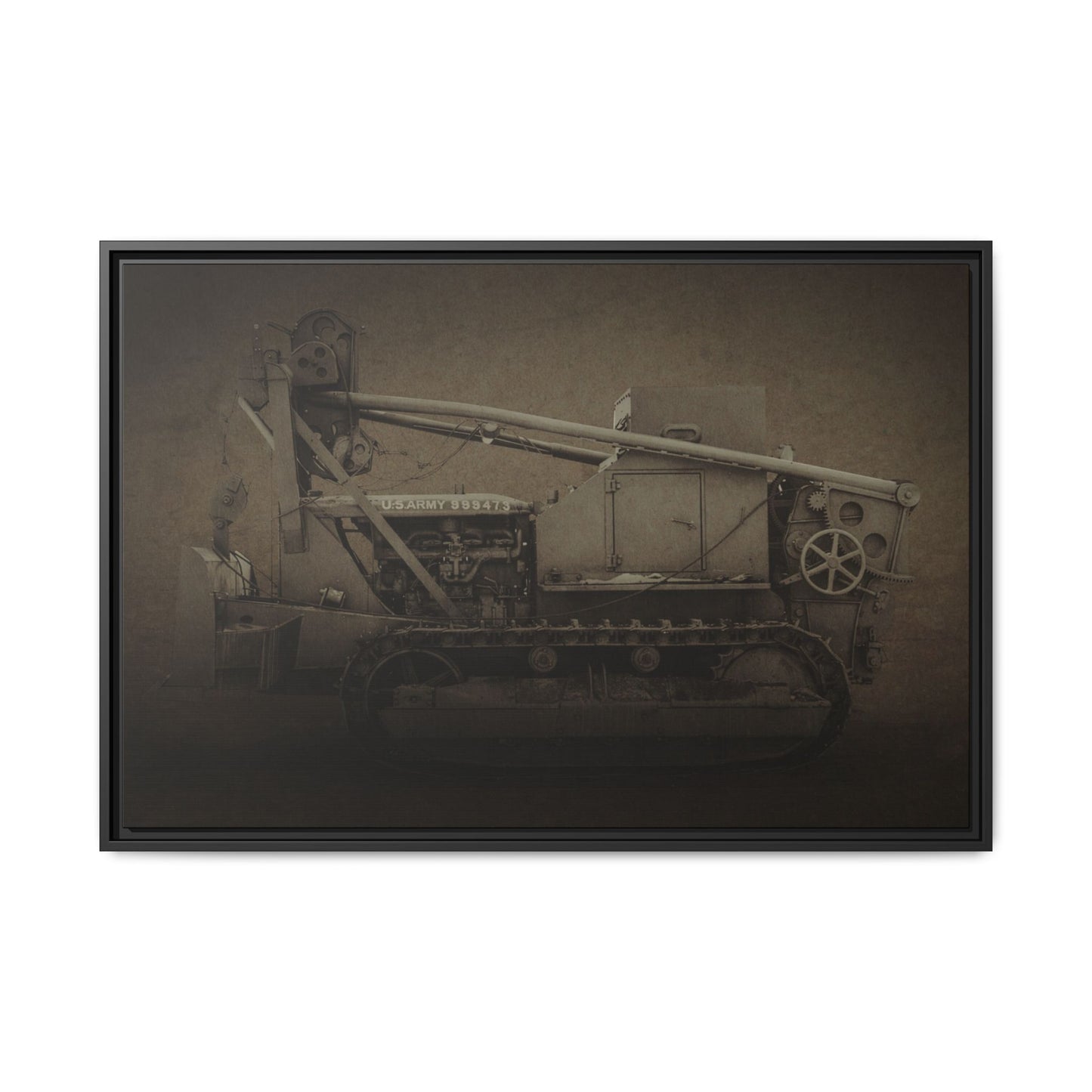 Vintage Military  D7 Diesel Ten | Photo Wall Art on Canvas
