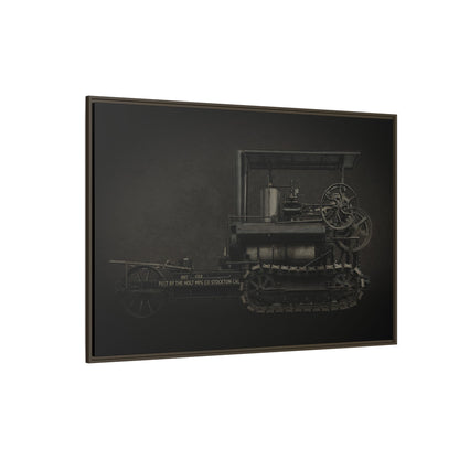 Vintage Holt Crawler Photo Wall Art on Canvas | Industrial Artwork
