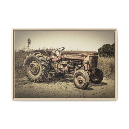 Vintage Massey Ferguson MF 35 - Framed Wall Art on Canvas