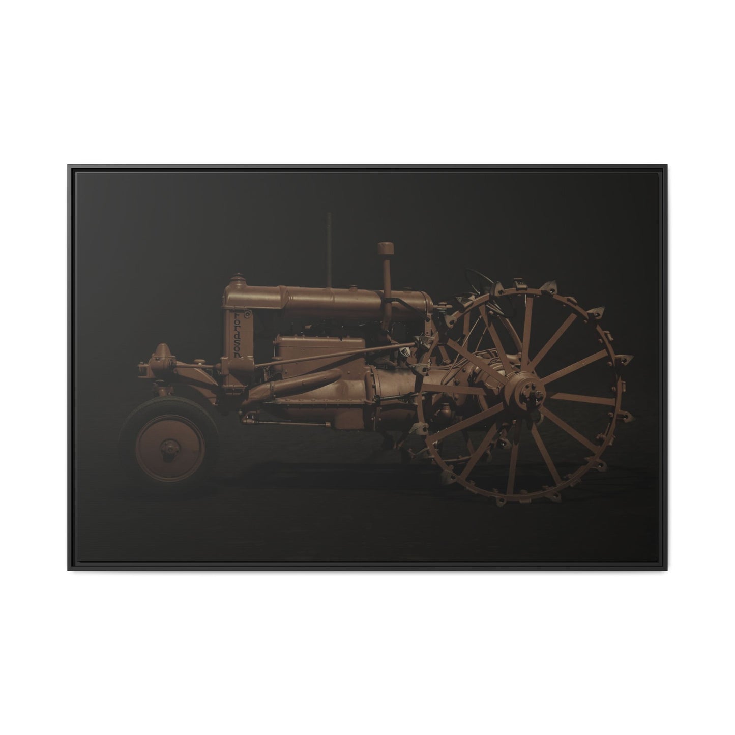 Vintage Ford Fordson Steel Wheel Photo Wall Art on Framed Canvas