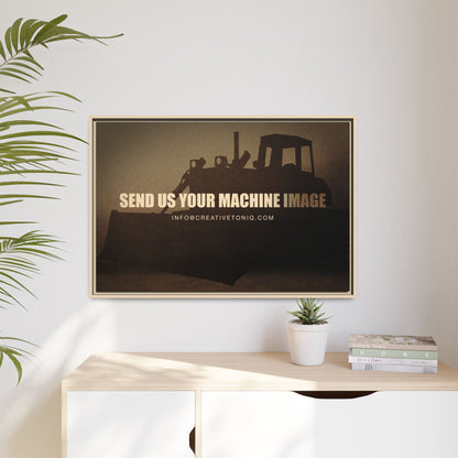 Personalized Machine Art | Framed Photo Wall Art on Canvas