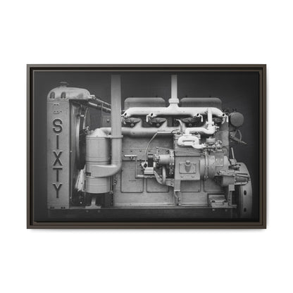 Vintage Caterpillar Power System Sixty Wall Art on Framed Canvas