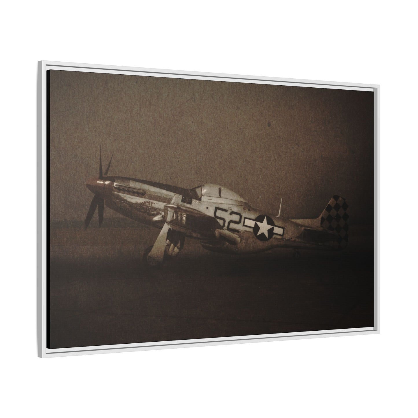 P-51 MUSTANG | Framed Wall Art on Stretched Canvas