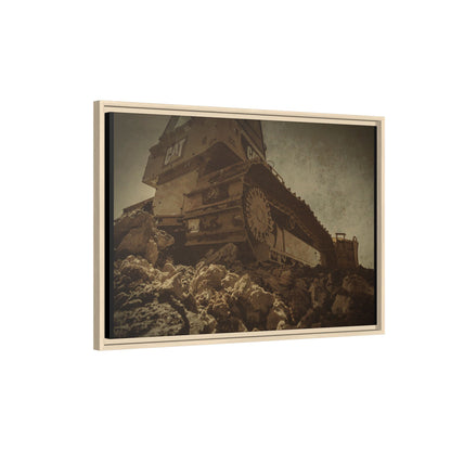 D5K2 Top of the Hill Dozer  | Photo Art on Framed Canvas