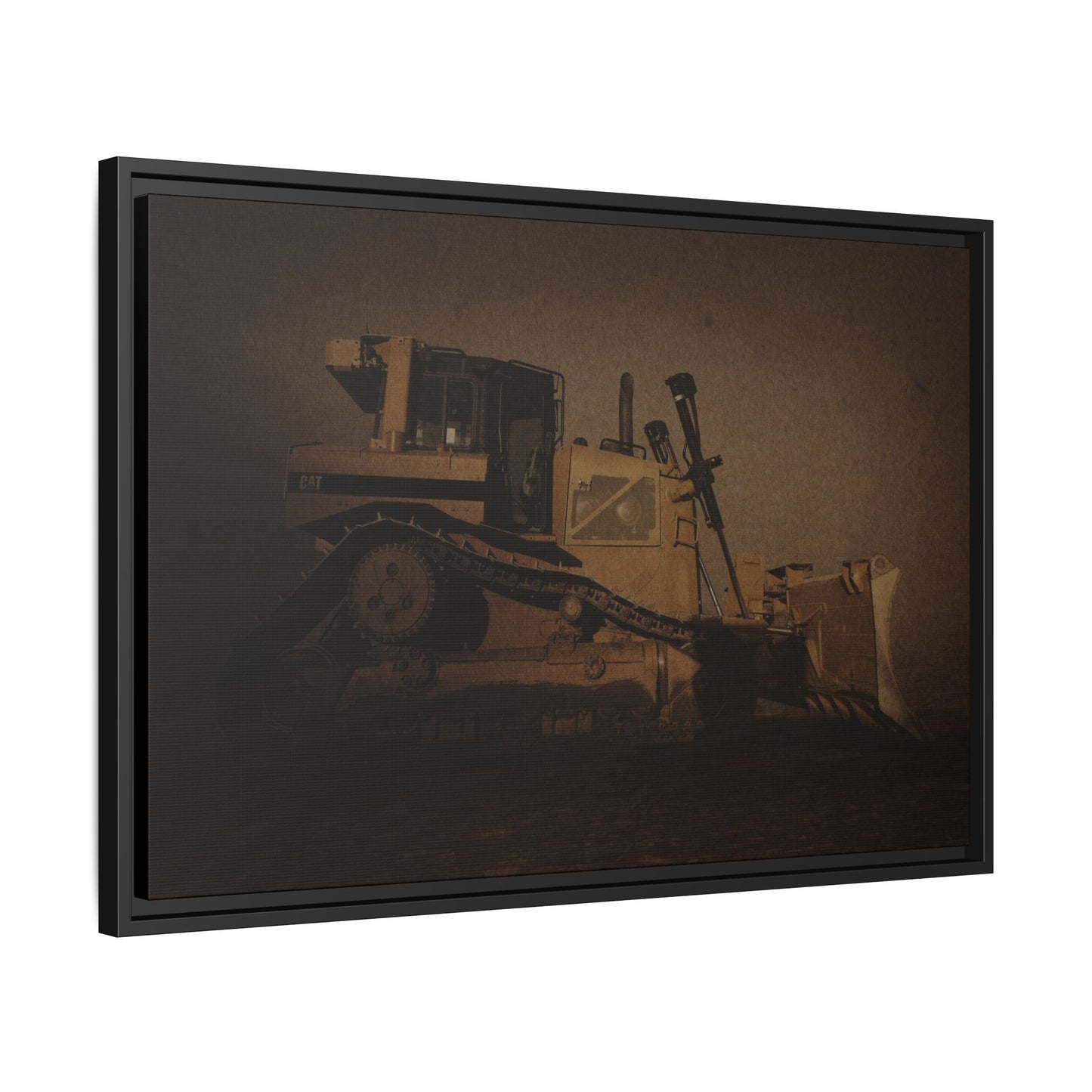 D8 Classic 90's Dozer | Framed Wall Art on Stretched Canvas