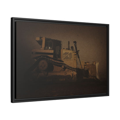 D8 Classic 90's Dozer | Framed Wall Art on Stretched Canvas