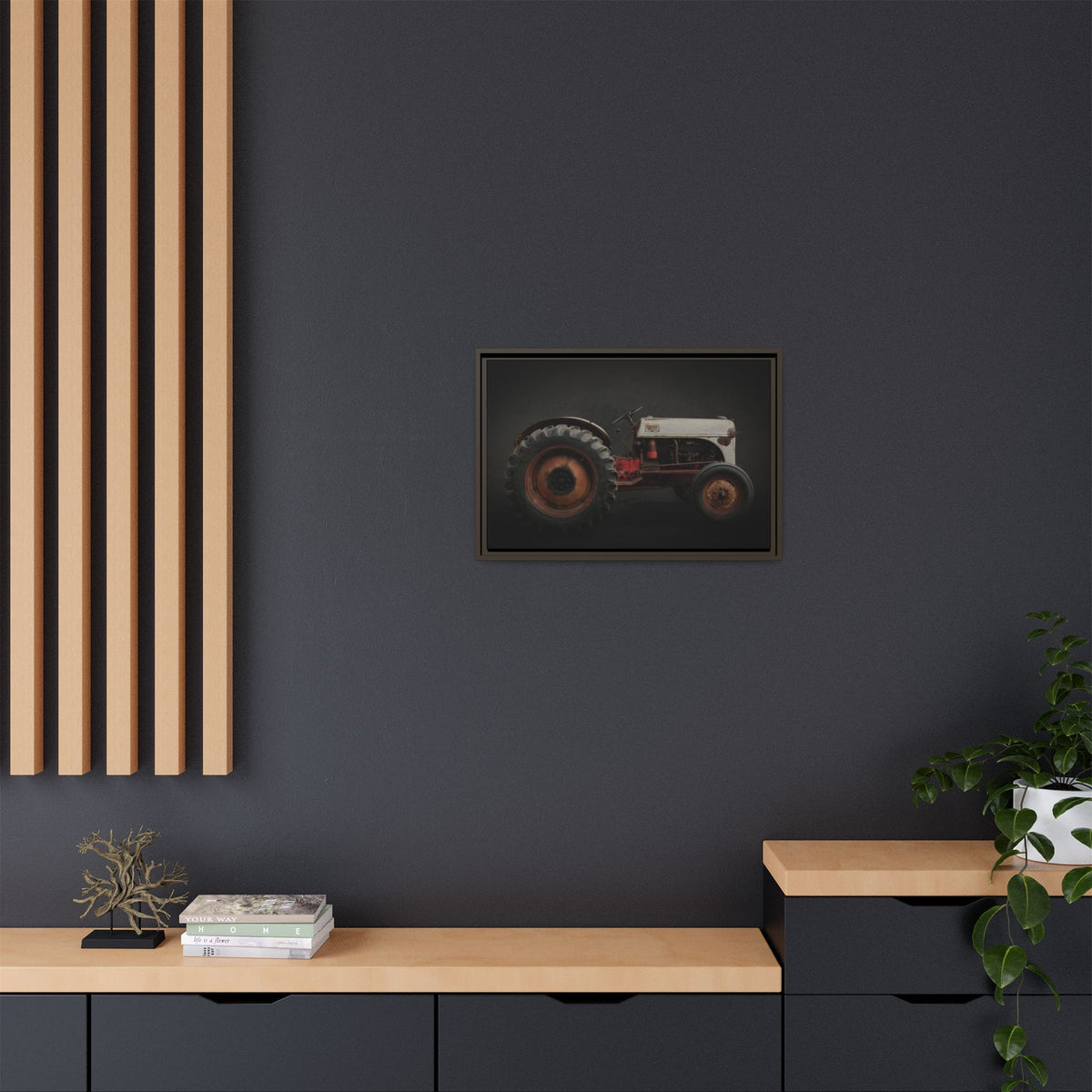 Vintage Ford 8N Tractor Photo Wall Art on Canvas