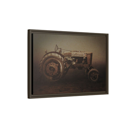 Weathered Vintage Farmall Tractor | Framed Wall Art on Stretched Canvas