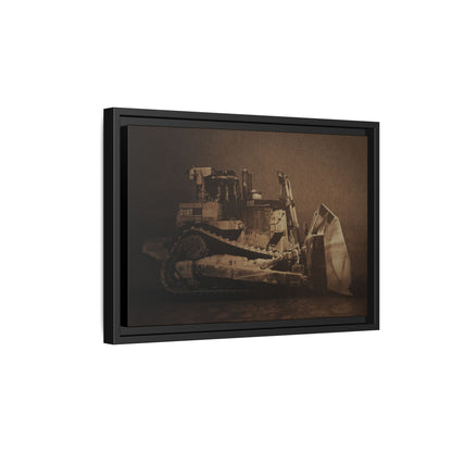 Classic D10T Dozer | Framed Wall Art on Stretched Canvas