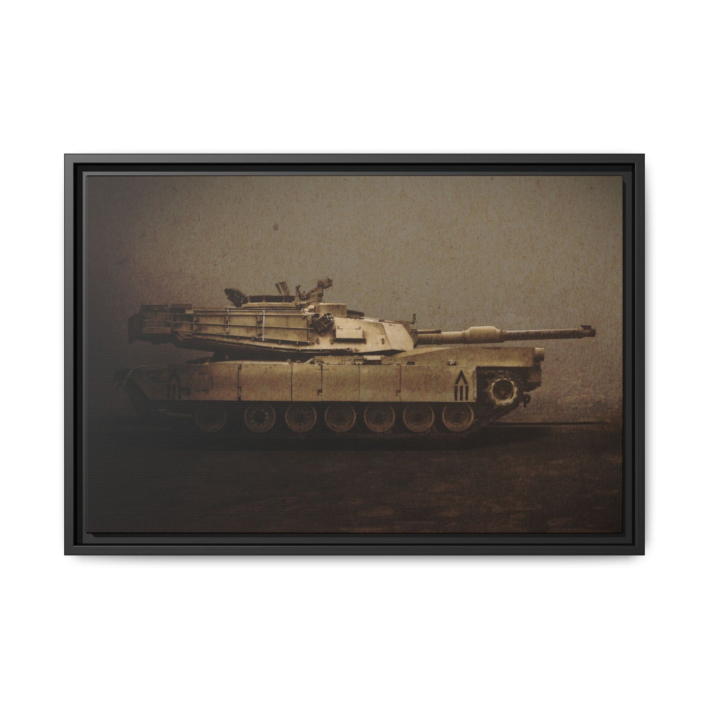 Abrams M1 Tank | Framed Wall Art on Stretched Canvas