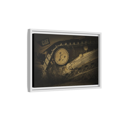 Dozer Track Detail | Photo Art on Framed Canvas