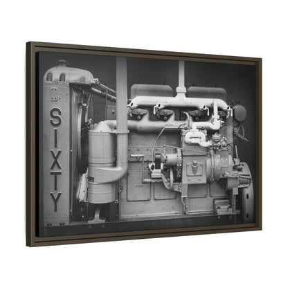 Vintage Caterpillar Power System Sixty Wall Art on Framed Canvas