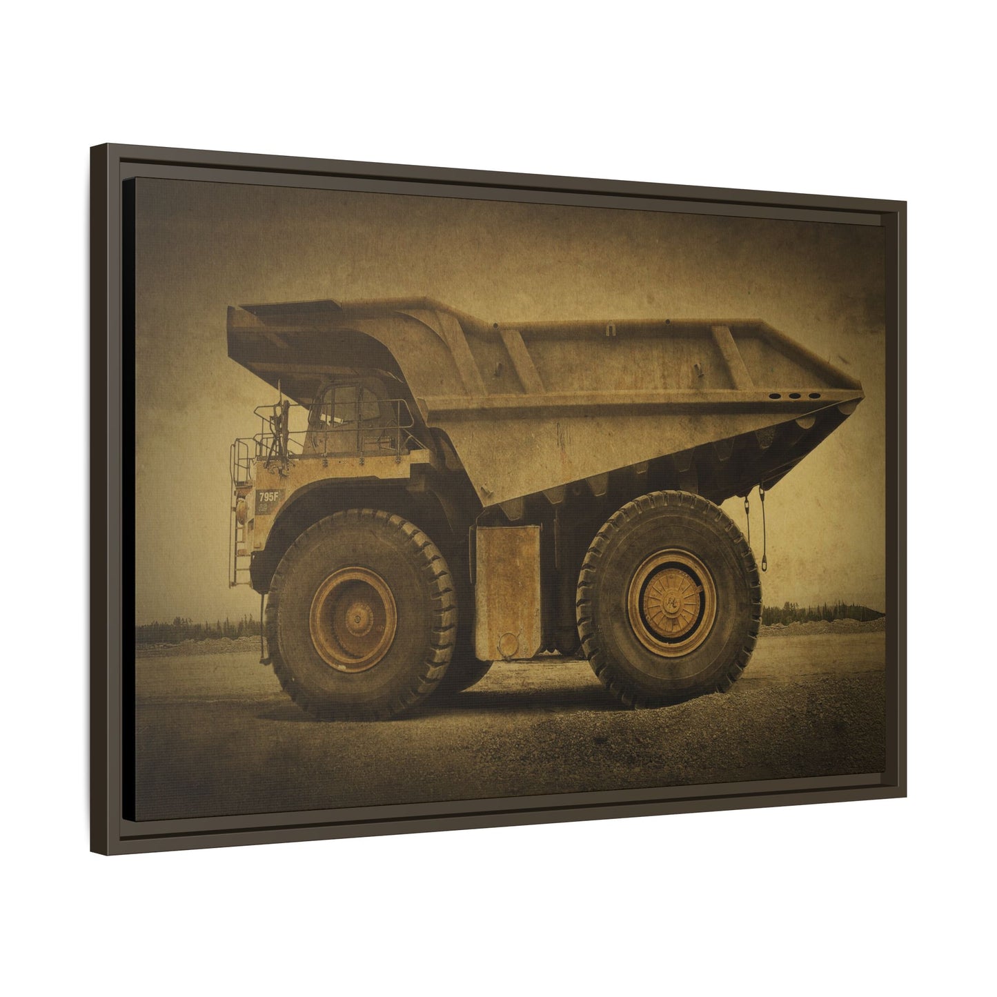 Big Wheel 795 Hauler Photo Art on Framed Canvas