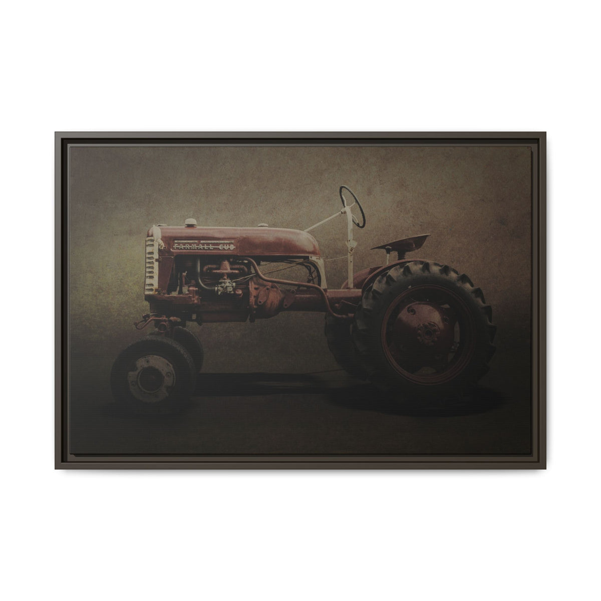 Vintage Farmall Cub Tractor | Framed Wall Art on Stretched Canvas