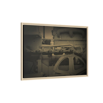 Vintage Track Detail | Framed Wall Art on Stretched Canvas