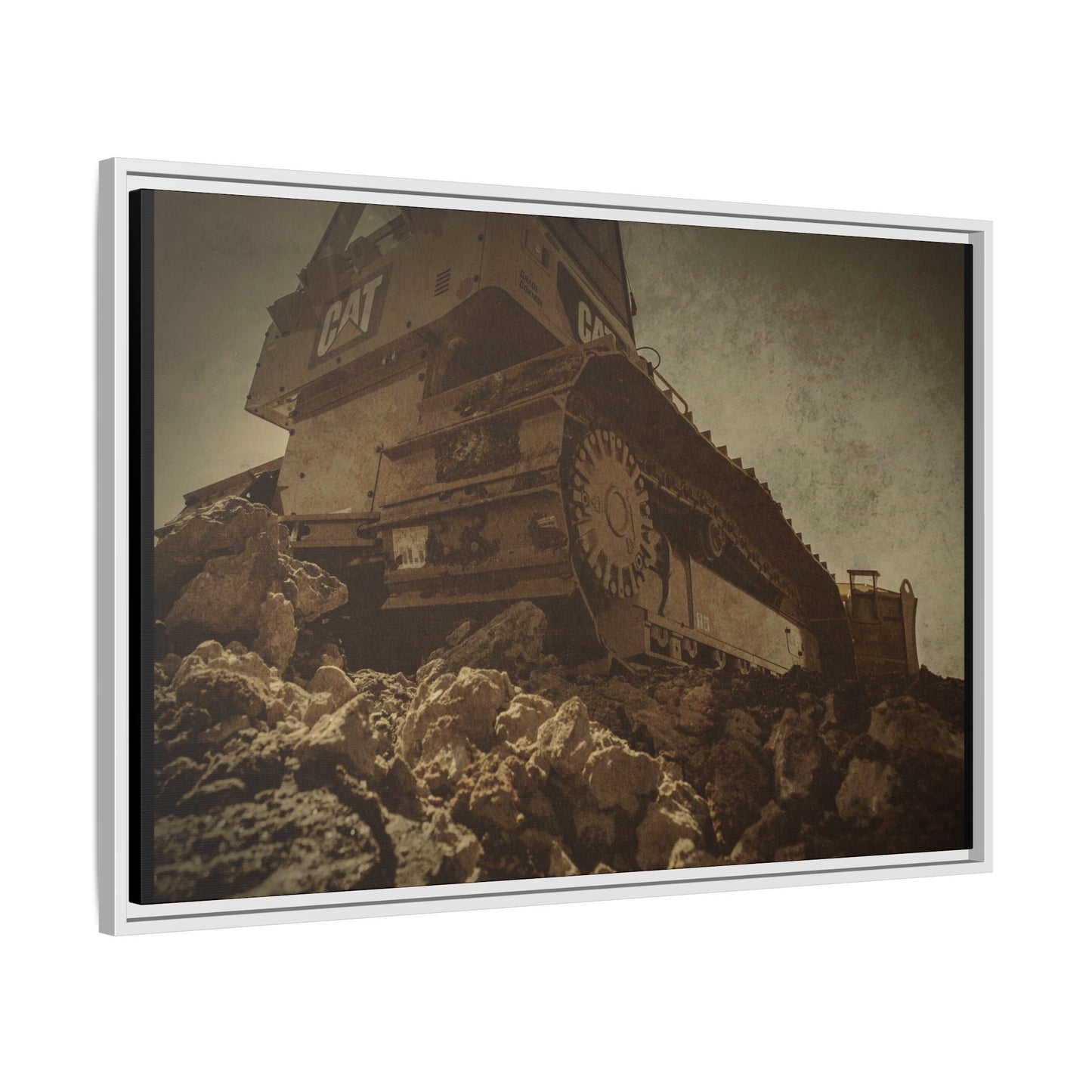 D5K2 Top of the Hill Dozer  | Photo Art on Framed Canvas