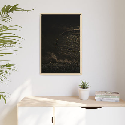 Epic Dozer Track Triptych Left | Matte Canvas Print (Framed)
