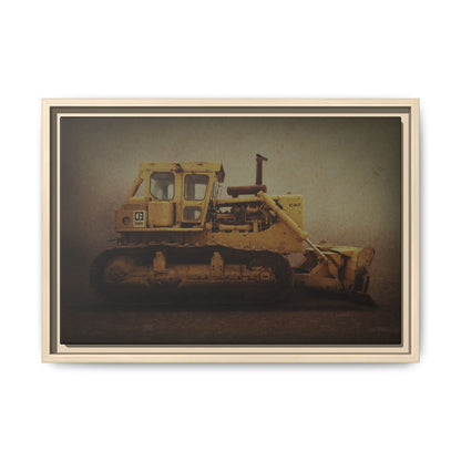 Classic D9H Dozer Photo Wall Art on Framed Canvas | Industrial Artwork