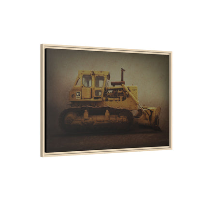Classic D9H Dozer Photo Wall Art on Framed Canvas | Industrial Artwork
