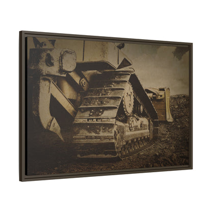 Rocky Dozer Horizon | Framed Wall Art on Stretched Canvas