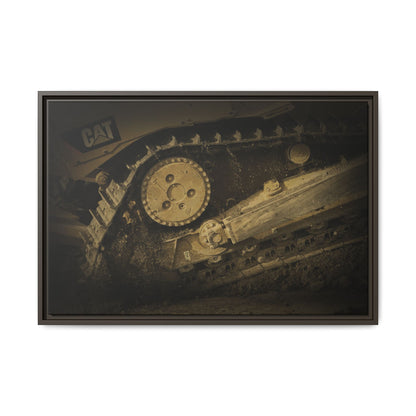 Dozer Track Detail | Photo Art on Framed Canvas