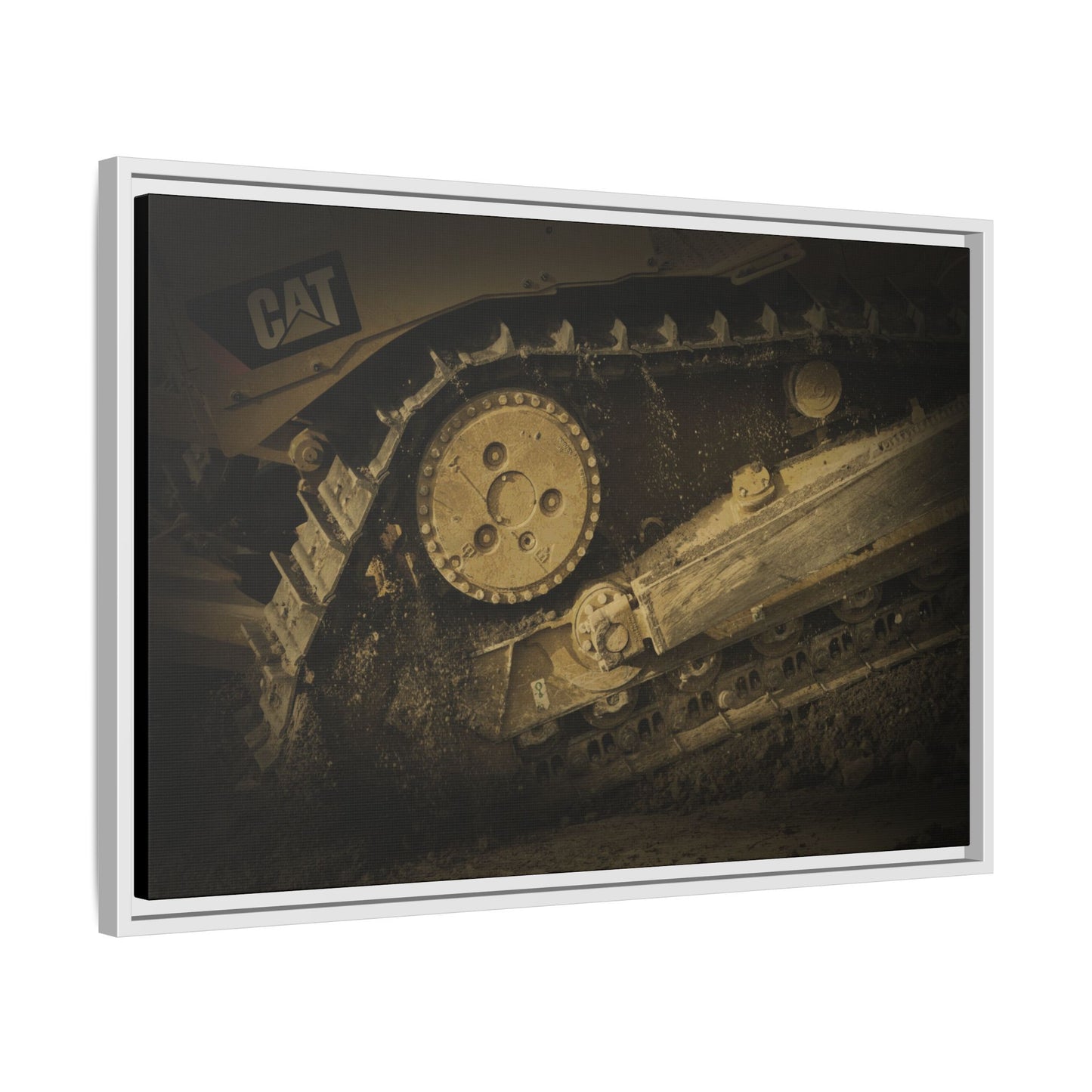Dozer Track Detail | Photo Art on Framed Canvas